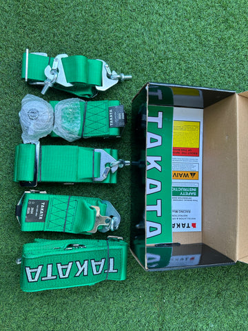 TAKATA 5 Point GREEN Harnesses